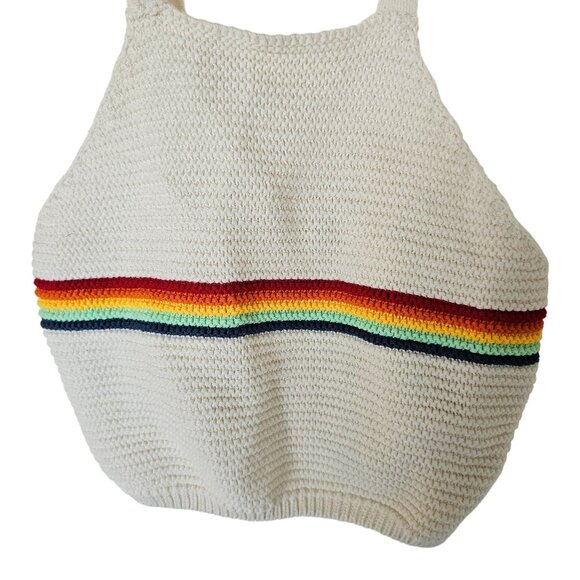 Zara Crochet Tank Top Rainbow Girls size 13 14 Years Boho - Picture 3 of 7